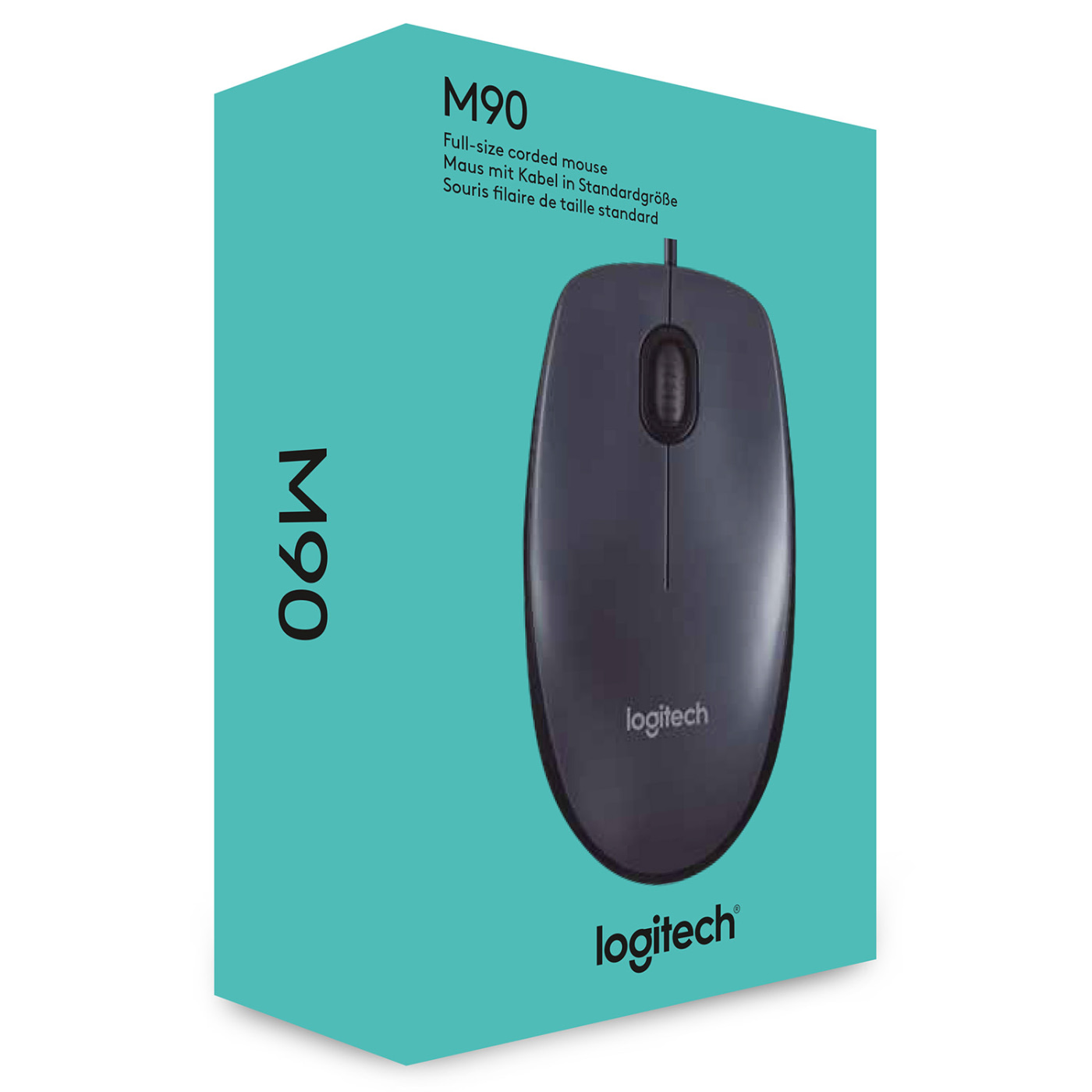 Logitech M90 is a reliable wired optical mouse designed for comfort and simplicity