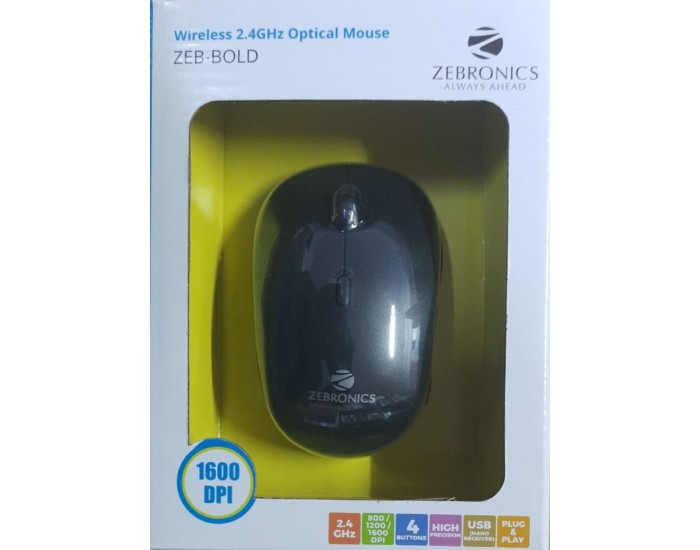 Zebronics Wireless Mouse Bold