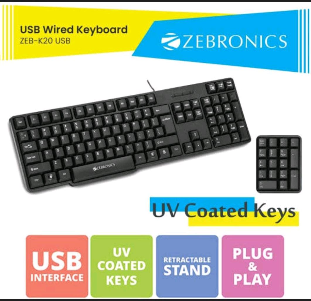 ZEBRONICS K20 keyboard